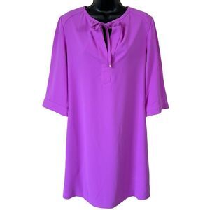 Trina Turk purple resort tunic shift dress